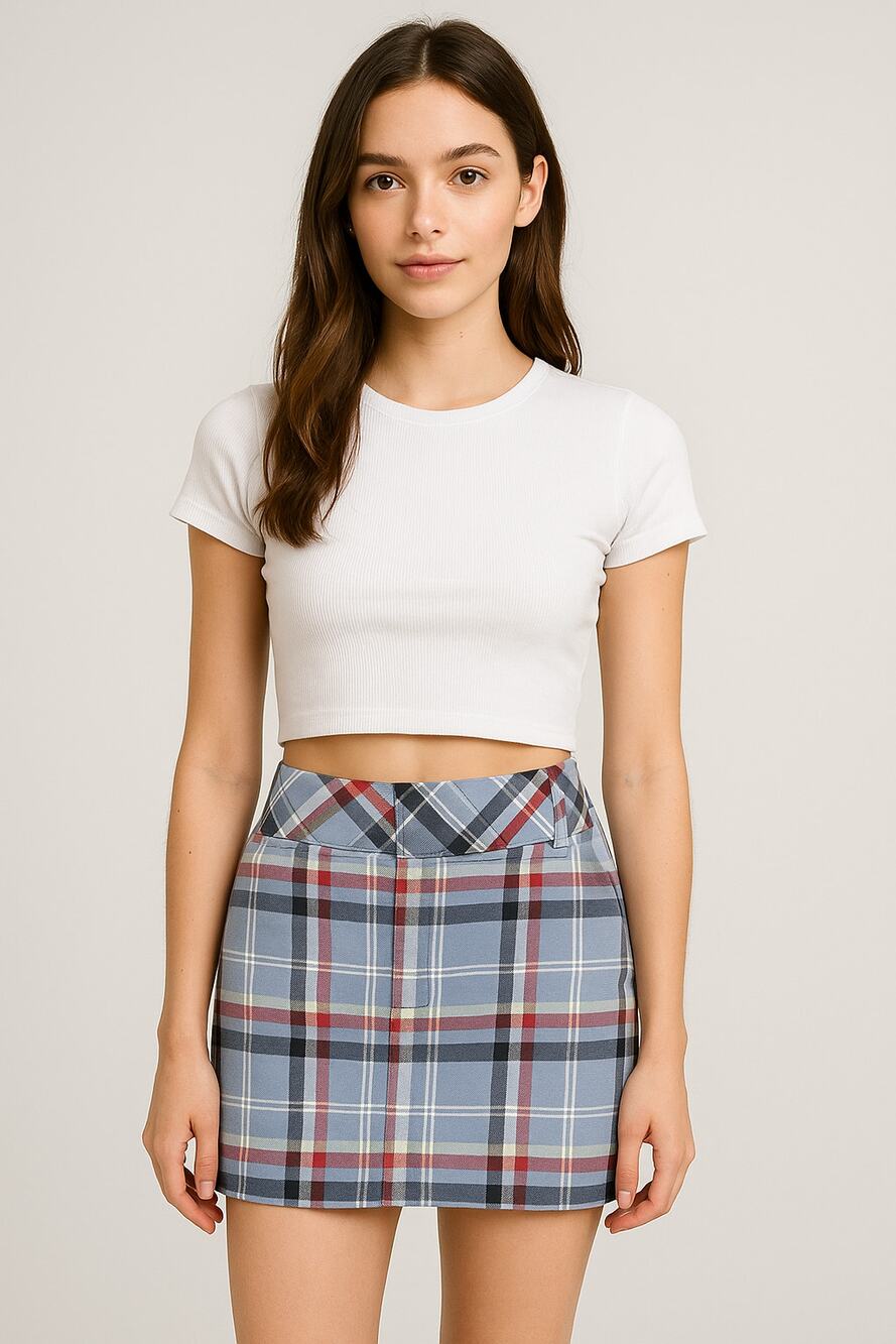 Vintage Y2K ABERCROMBIE & FITCH Plaid Mini Skirt PREPPY CLUELESS 6 Small S